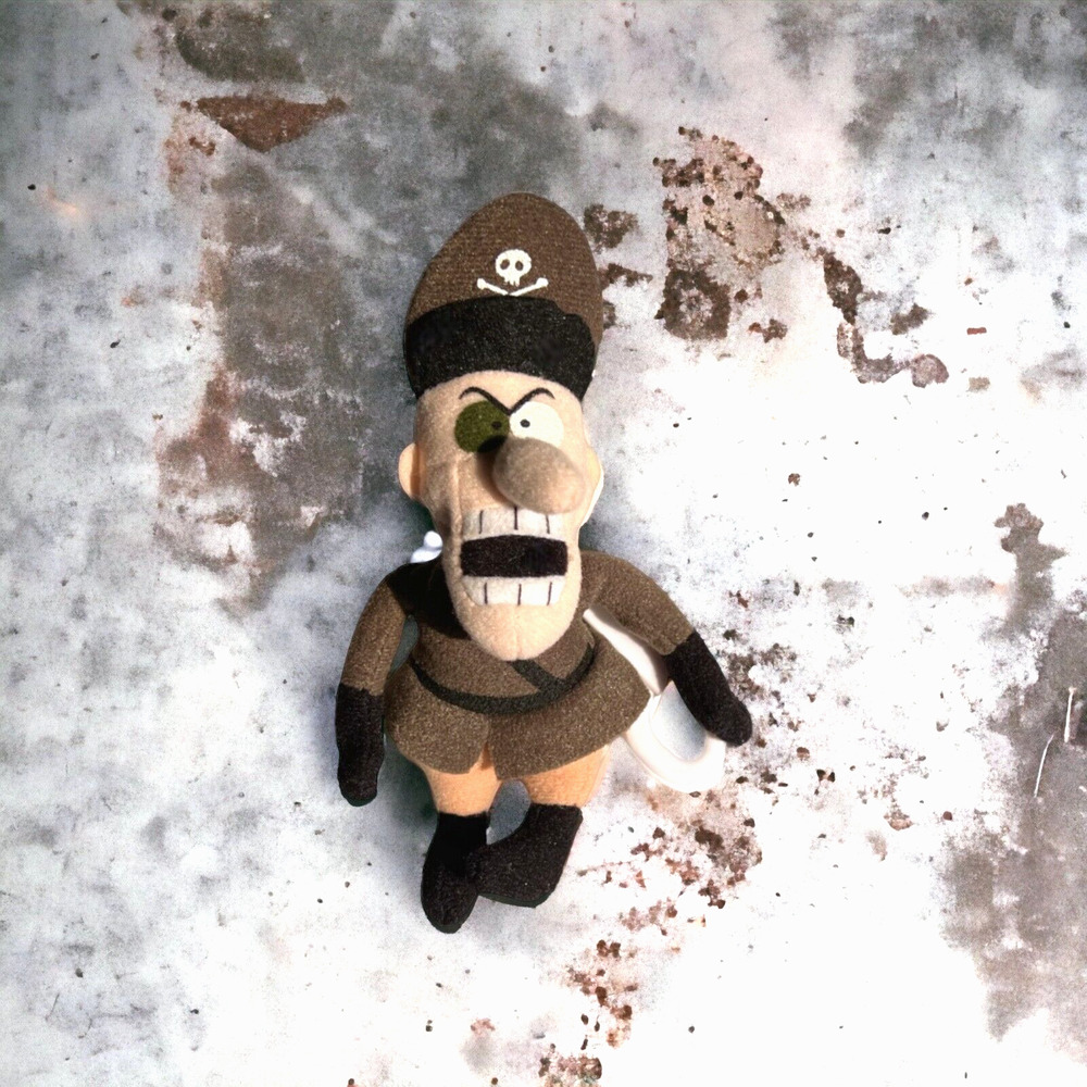 Rocky And Bullwinkle Plush Fearless Leader Keychain Stuffins Vintage 1999 CVS